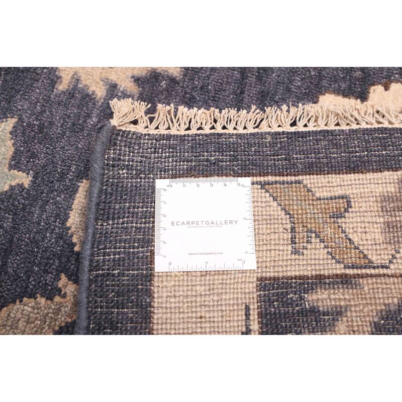 ECARPETGALLERY Hand-knotted Jamshidpour Dark Navy Wool Rug - 9'6 x 13'3