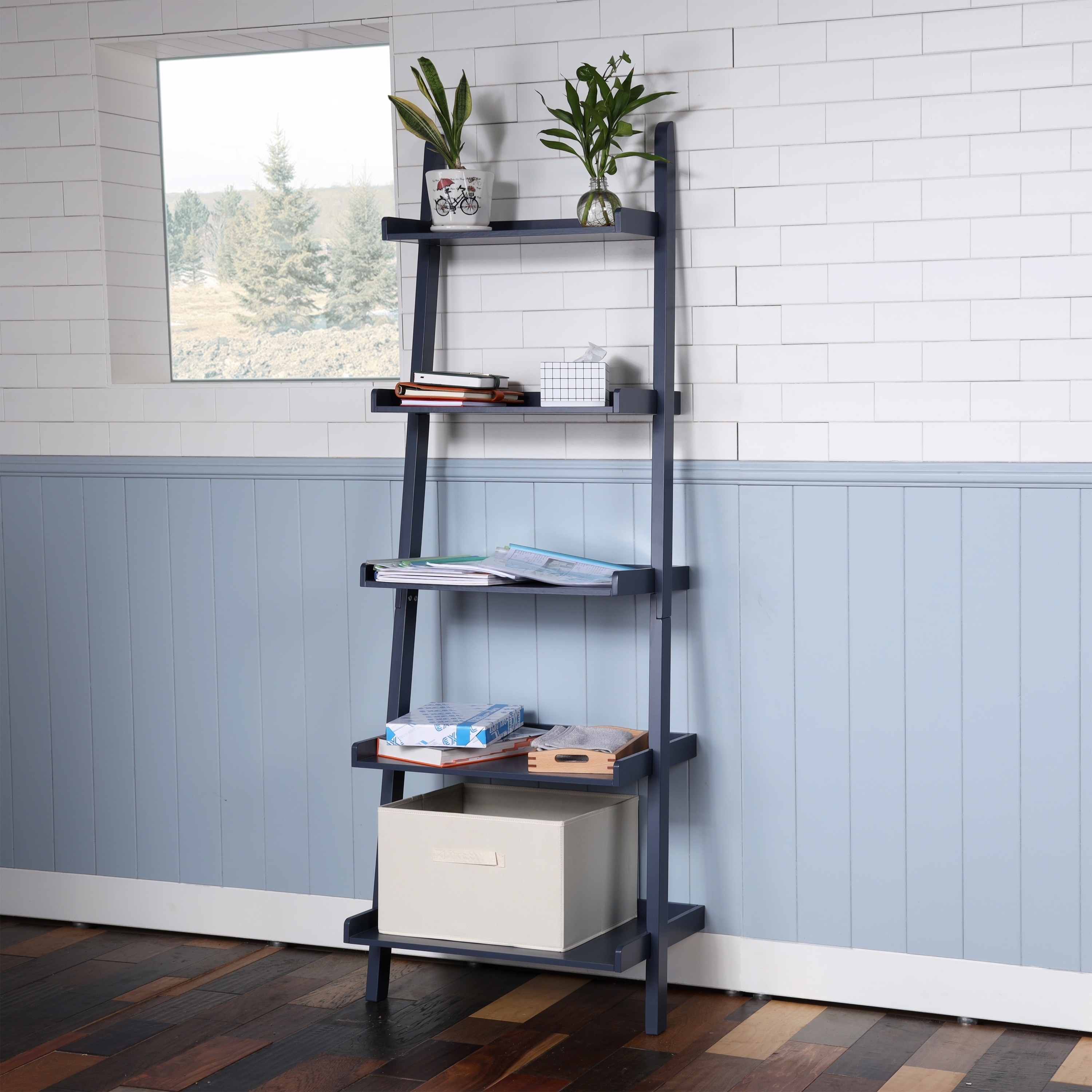 Free standing sale bookcase wall