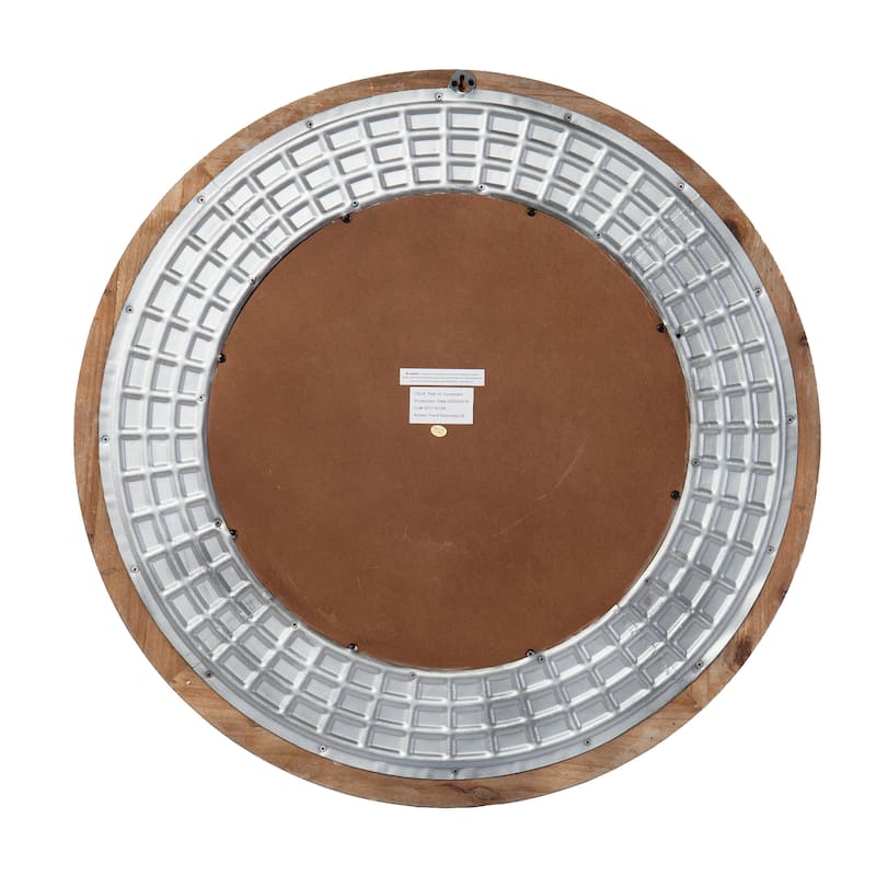 SEI Furniture Aamodt Industrial Natural Wood Mirror