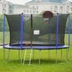 preview thumbnail 5 of 11, 15FT Trampoline with Basketball Hoop Inflator and Ladder(Inner Safety Enclosure)