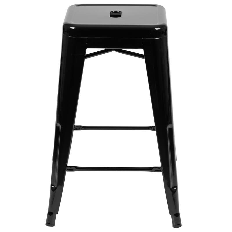 Industrial Metal Bar Stool (Set of 4)