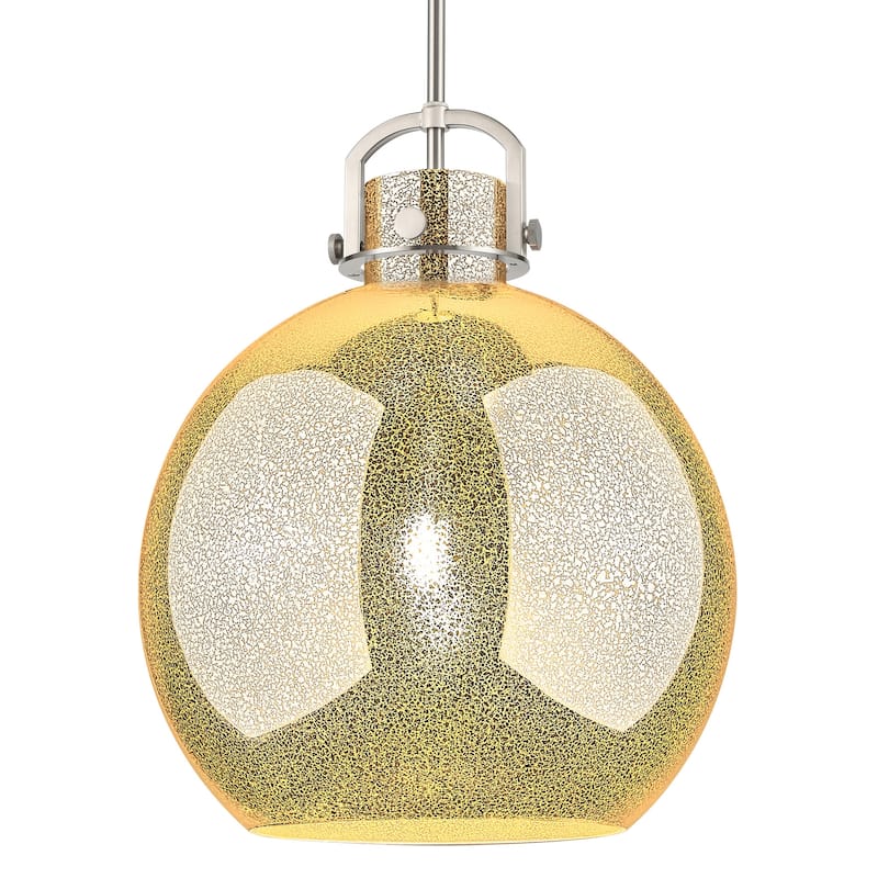 Innovations Lighting 410-1SL-G410-16ME Newton Sphere 16" Wide Pendant - Satin Nickel