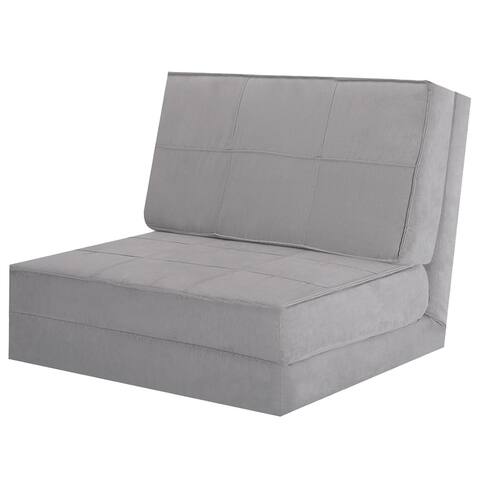 Costway Convertible Fold Down Chair Flip Out Lounger Sleeper Bed Couch
