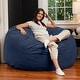 preview thumbnail 14 of 37, Jaxx Basics 5 Foot Large Adult Bean Bag Chair, Oversized with Filler
