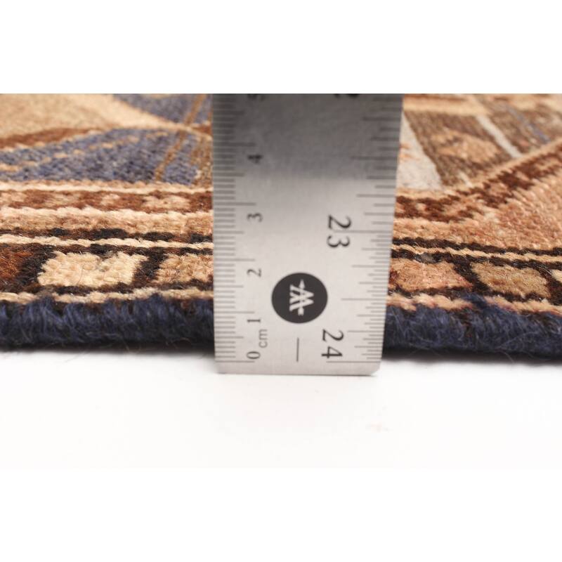 ECARPETGALLERY Hand-knotted Antalya Vintage Dark Navy Wool Rug - 2'7 x 6'0