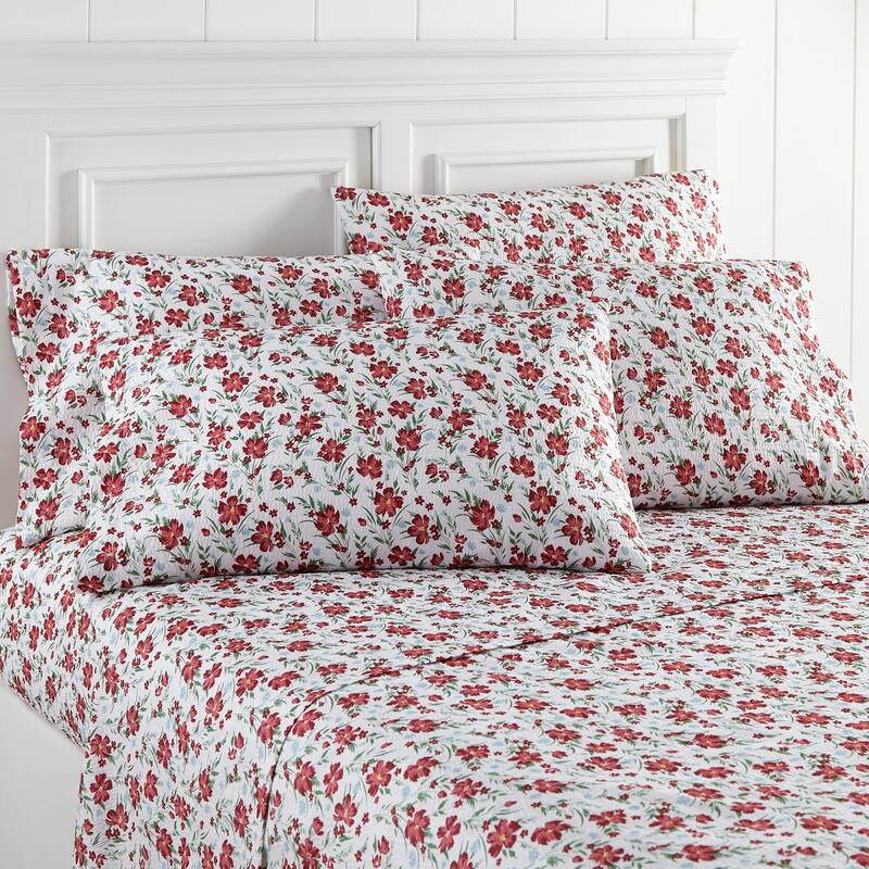 Seersucker Sheet Set - Full - Poppies