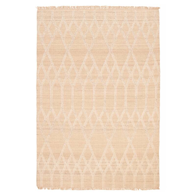 Marrakech Khaki Kilim 5'3" x 7'10" - 5'3 x 7'10 - Light Khaki - 5'3 x 7'10