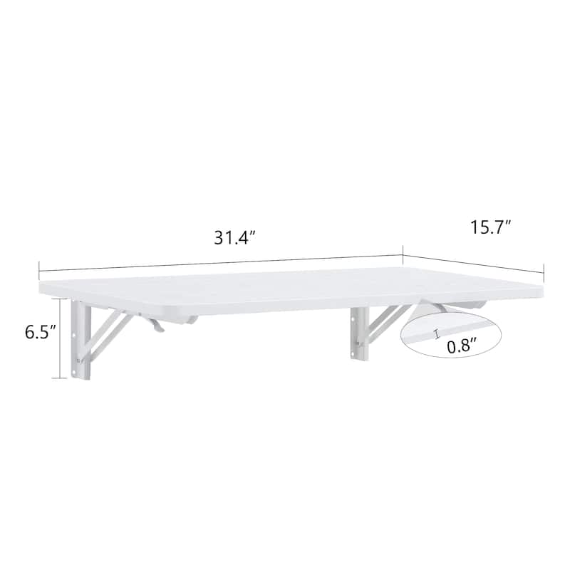 Small Spaces Folding Table Wall Mounted Magazine Holder