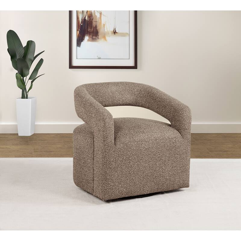 Westhill Boucle Upholstered Swivel Accent Chair - 28.25" x 25" x 29"