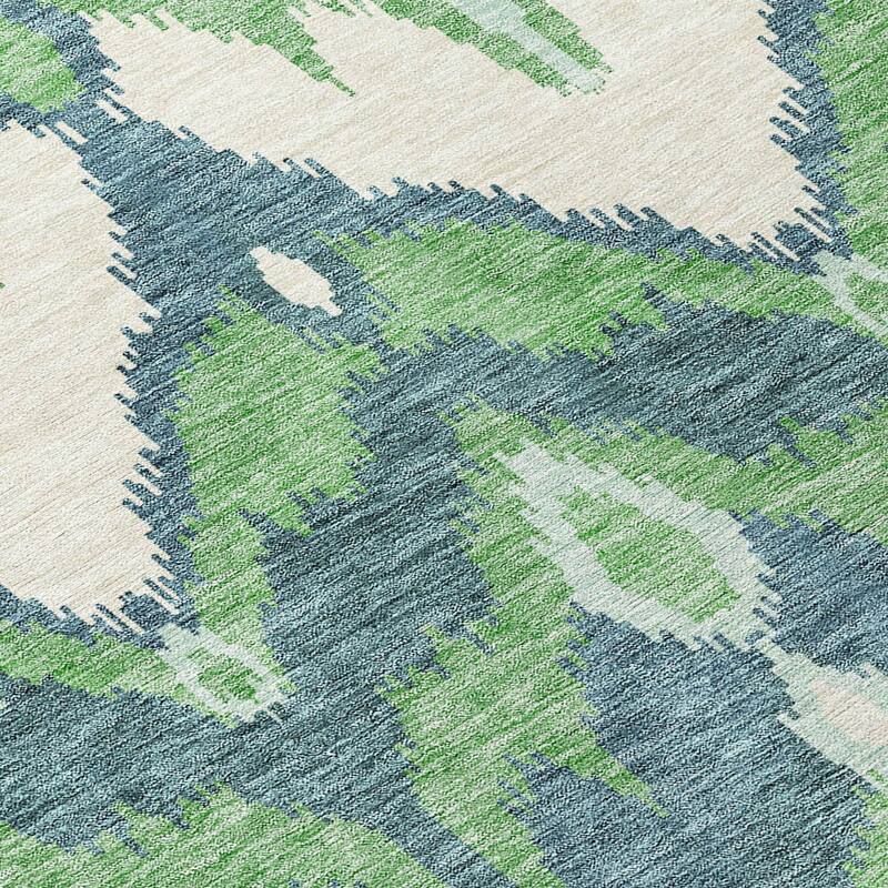 Machine Washable Indoor/ Outdoor Chantille Boho Ikat Rug