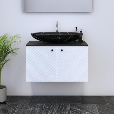 Avela 2D 80 Floating Bathroom Vanity (32" Width)