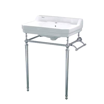 Victoriahaus Bath Console in Polished Chrome