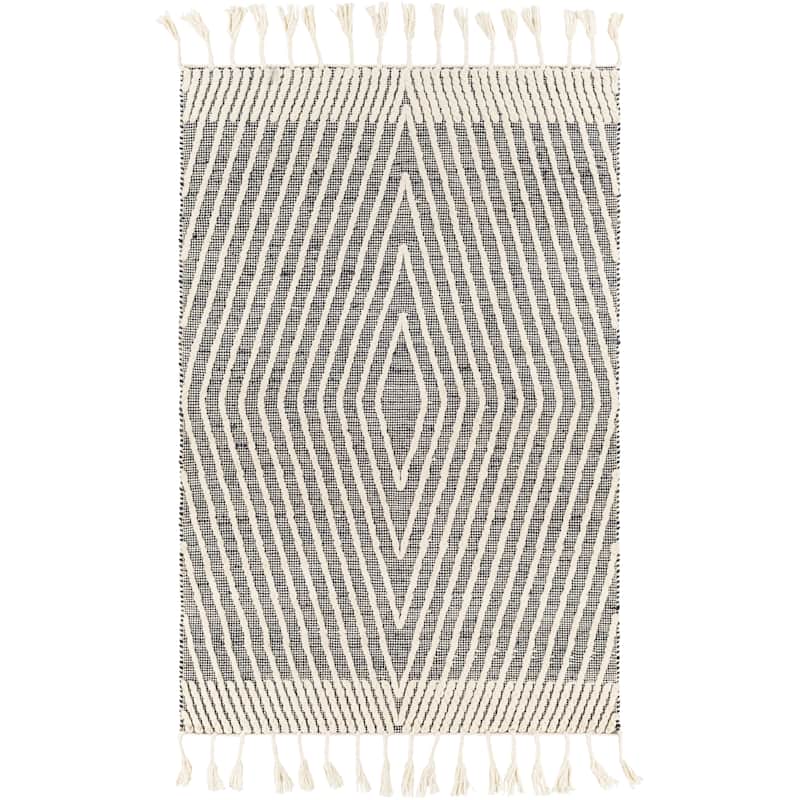 Artistic Weavers Keefe Boho Geometric Wool & Jute Area Rug