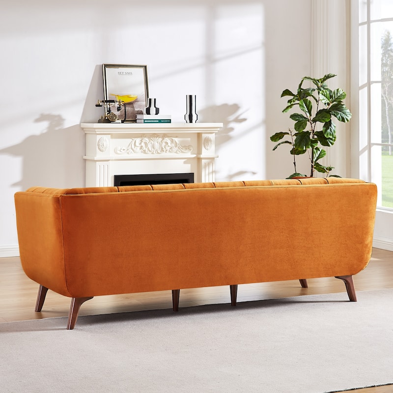 Confor Modern Chesterfield Velvet Living Room Couch
