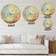 preview thumbnail 4 of 6, Designart 'Vintage Antique style' Oversized Contemporary Wall CLock