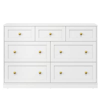 White 7-Drawer Dresser