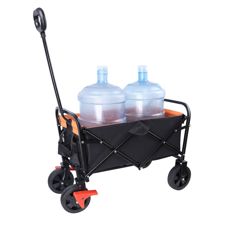 Mini Folding Wagon Garden Shopping Beach Cart