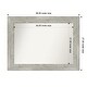 preview thumbnail 60 of 119, Dove Greywash Framed Non-Beveled Custom Wall Mirror, Bathroom Vanity Mirror Outer Size: 36 x 27