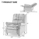 preview thumbnail 6 of 92, Nail-head Padded Seat Pushback Recliner Chair