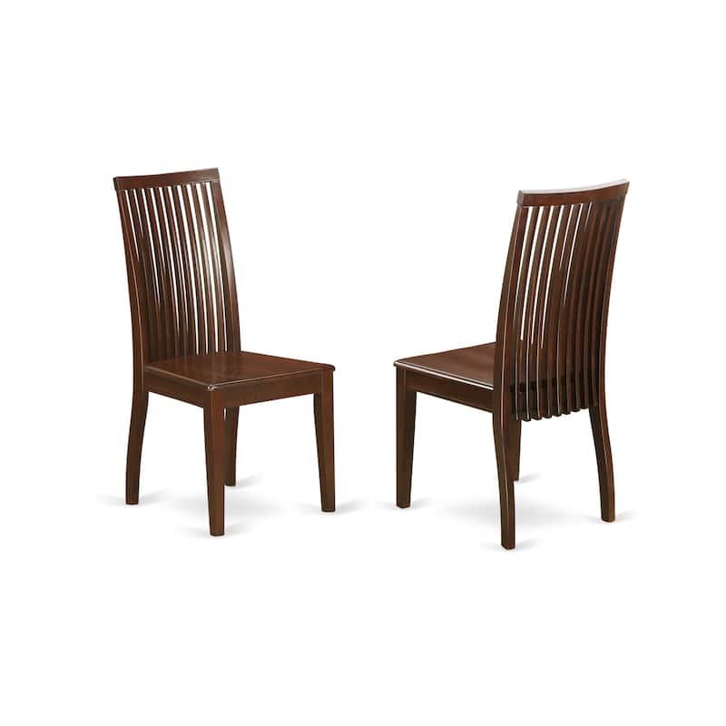 Dinette Table Set 3 Piece - Kitchen Table with Chairs, Small Dining Set, Mahogany Finish
