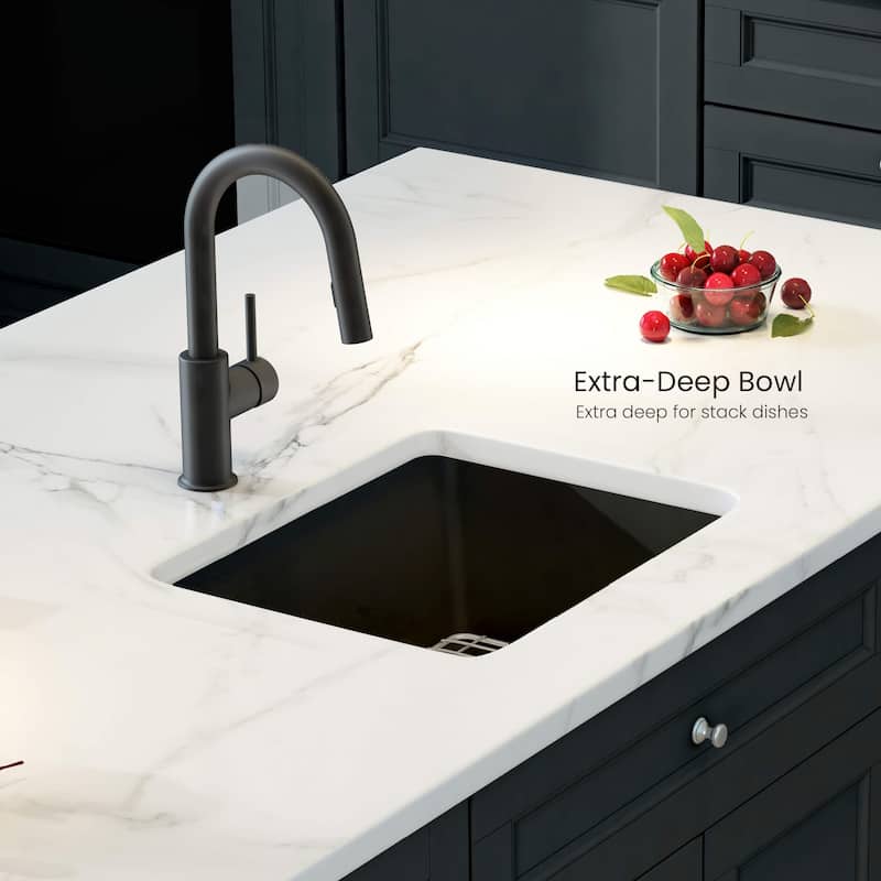 Fireclay Kitchen Undermount Single Bowl Sink