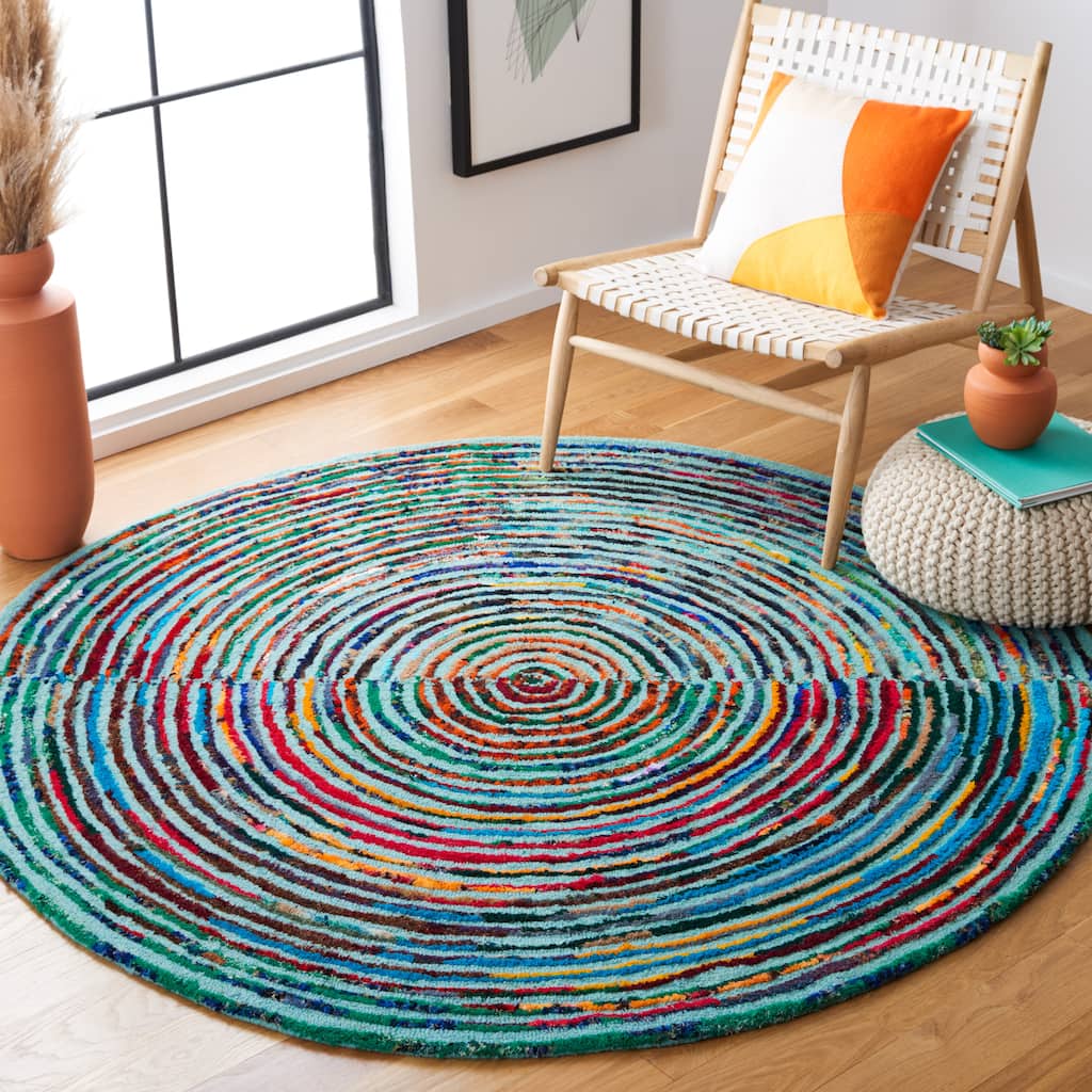 SAFAVIEH, Handmade Nantucket Jedidja Contemporary Cotton Rug