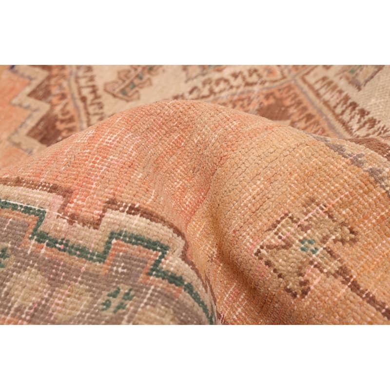 ECARPETGALLERY Hand-knotted Antalya Vintage Copper Wool Rug - 4'10 x 6'0