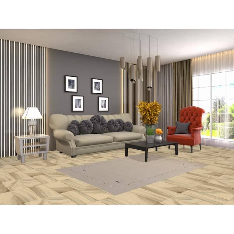 Little Animals Tribal Gabbeh Indian Rug Hand-Knotted Wool Carpet - 4'0" x 6'0"