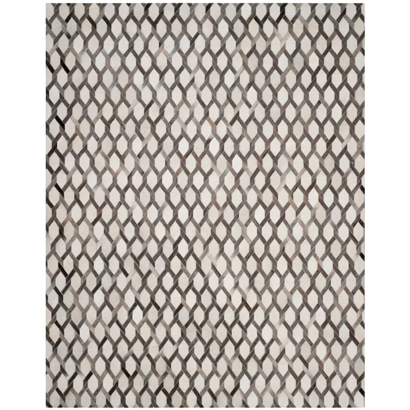 SAFAVIEH Handmade Studio Leather Tiana Modern Leather Rug