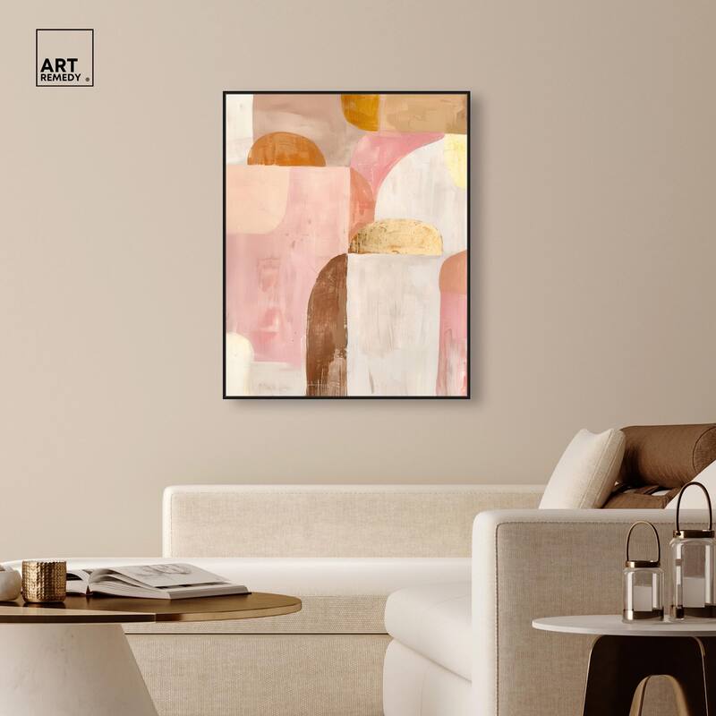 Rose Quartz and Sand II Canvas by Art Remedy