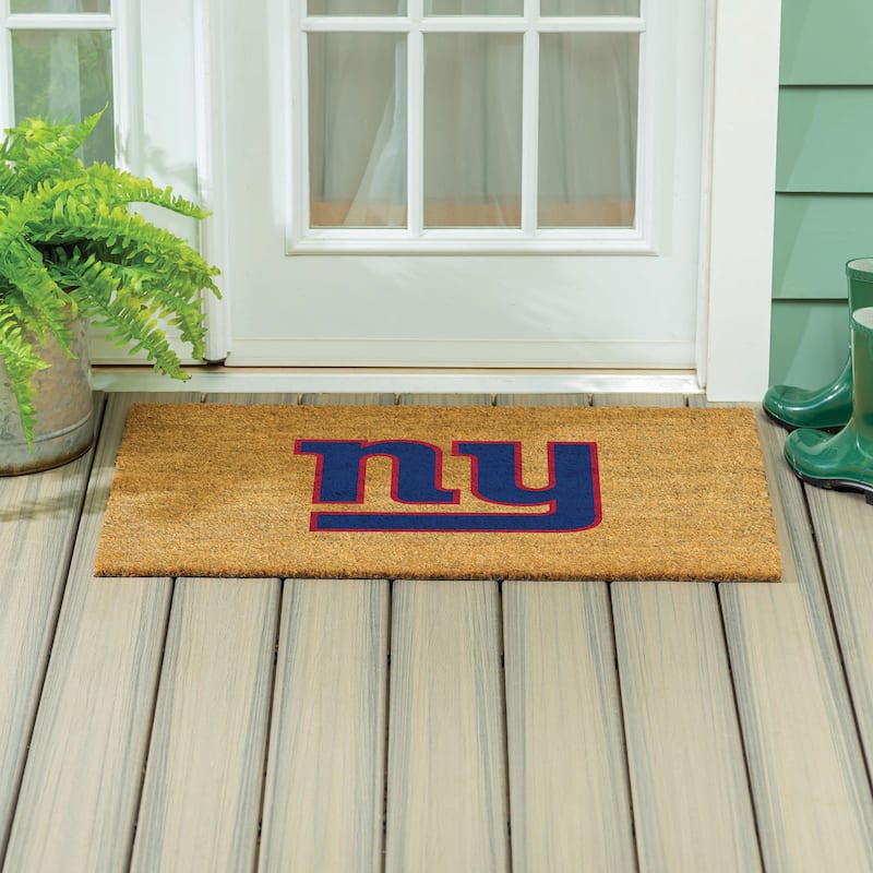 New York Giants Full Color Indoor/Outdoor Coir Mat - 36" x 24"