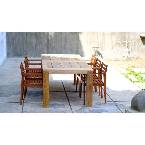 slide 2 of 5, Posh Pollen Croatia Teak Dining Table