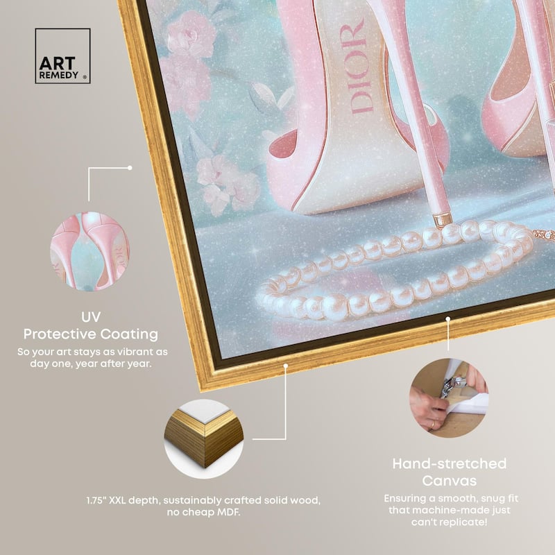 Love Dainty Heels Canvas by Art Remedy