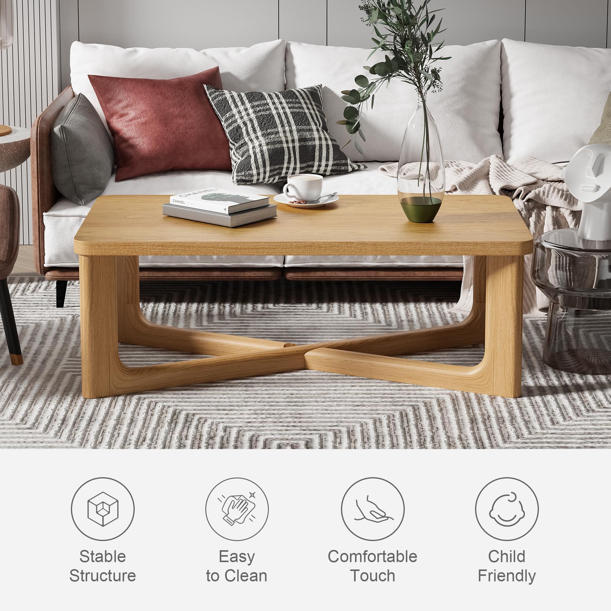 Solid Wood Coffee Table Nordic style - 20*10 - On Sale - Bed