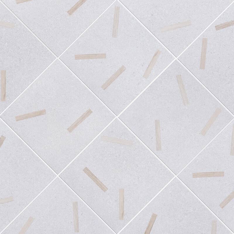 Merola Tile Komi Maolan Gris 7-7/8" x 7-7/8" Porcelain Floor and Wall Tile