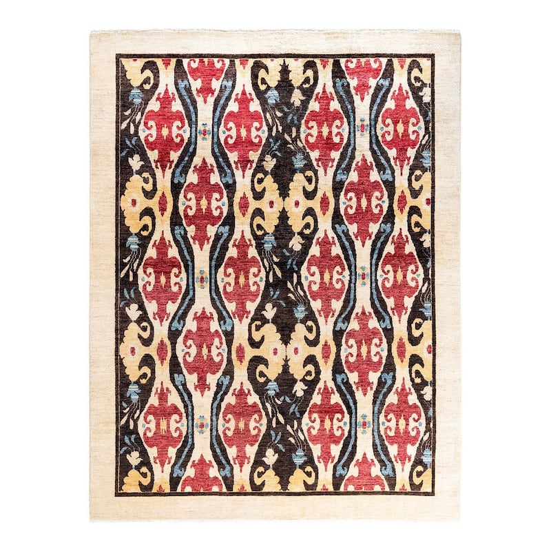 Contemporary Overdyed Wool Hand Knotted Area Rug - 6' 2" x 8' 2"