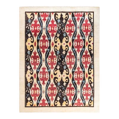 Contemporary Overdyed Wool Hand Knotted Area Rug - 6' 2" x 8' 2"