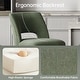 preview thumbnail 13 of 59, Upholstered Counter Height Bar Stools with wood legs for Kitchen Island Dining Room