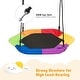 preview thumbnail 5 of 6, 37" Hexagon Tree Kids Swing with Adjustable Hanging Rope - 37"x 33"x 40"- 63" (L x W x H)