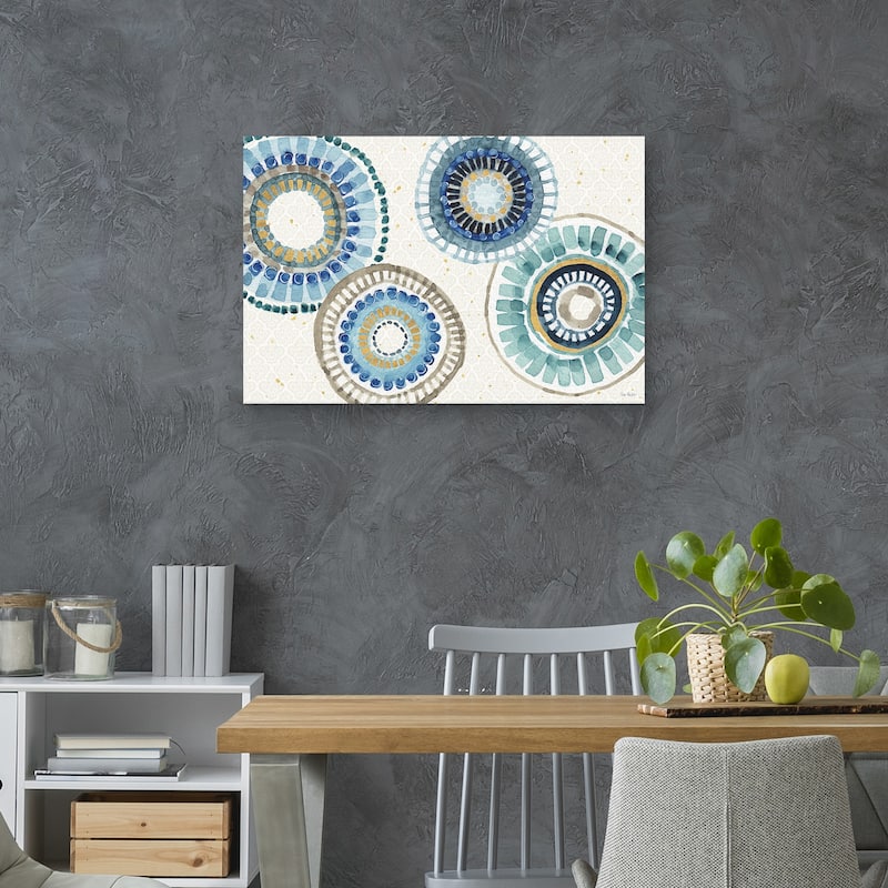 Indigold XXV by Lisa Audit Canvas Art Print