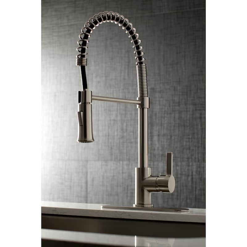 Kingston Brass Continental Single-Handle Pre-Rinse Kitchen Faucet
