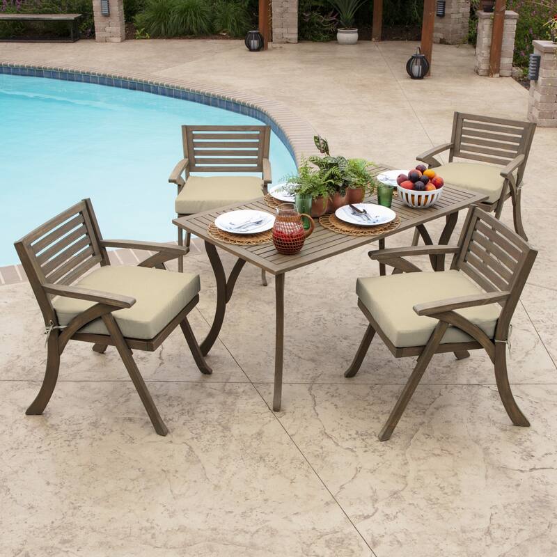 ARDEN Leala Texture Outdoor 19 x 19 in. Seat Cushion