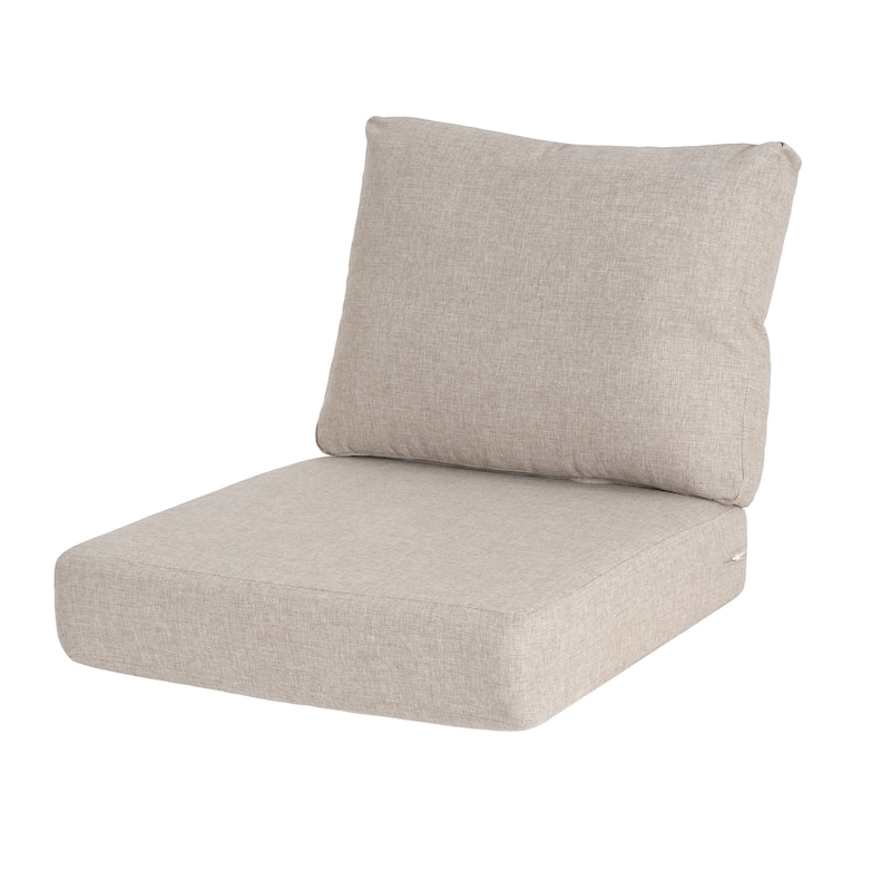 Roomfitters Noah Outdoor Club Chair Cushion Set with 5 Inch Thick Padding, Water Repellent Fabric