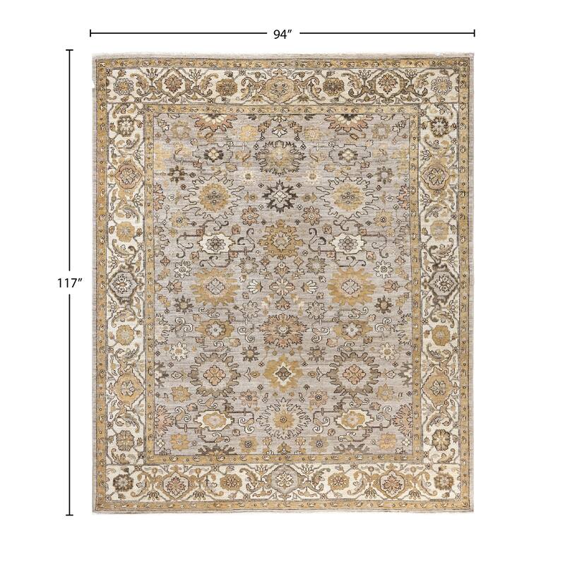 Serapi One-of-a-Kind Hand-Knotted Area Rug - Gray - 7' 10" x 9' 9"