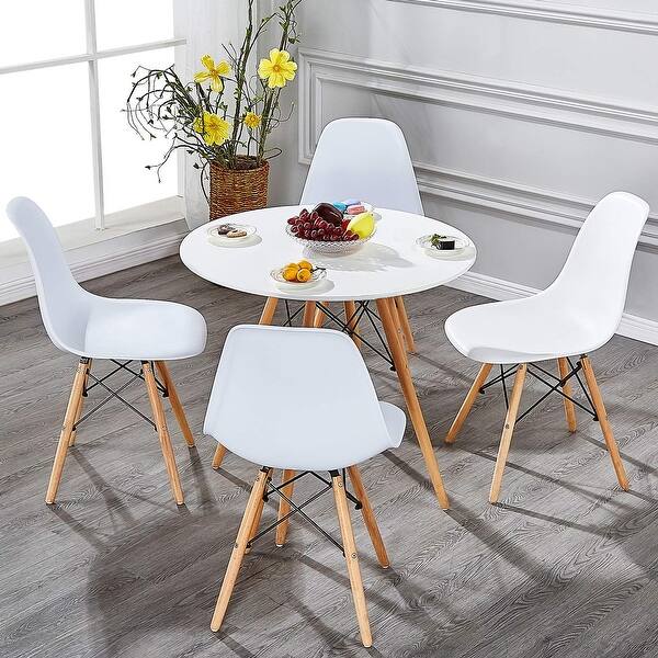 Vecelo Living Room Chairs Wood Leg Chair Modern Style Set Of 4 Overstock 25094714
