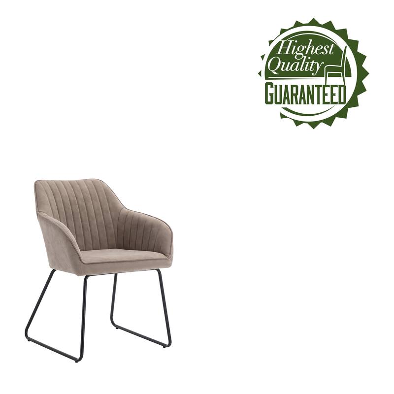 Porthos Home Kylo PU Leather Upholstered Dining Chair with Metal Legs
