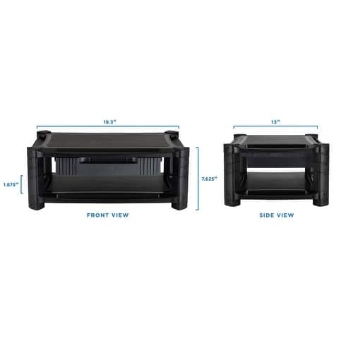A3 Printer Riser Mount-It! Printer Stand Monitor Riser With Drawer - Black - Bed Bath ...