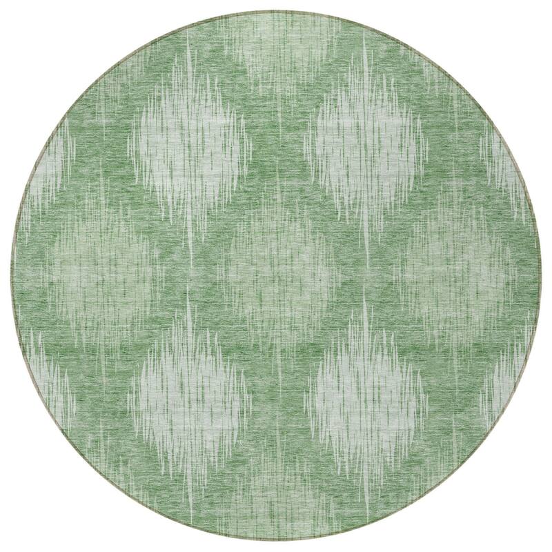 HomeRoots Ikat Transitional Rectangle Outdoor Rug