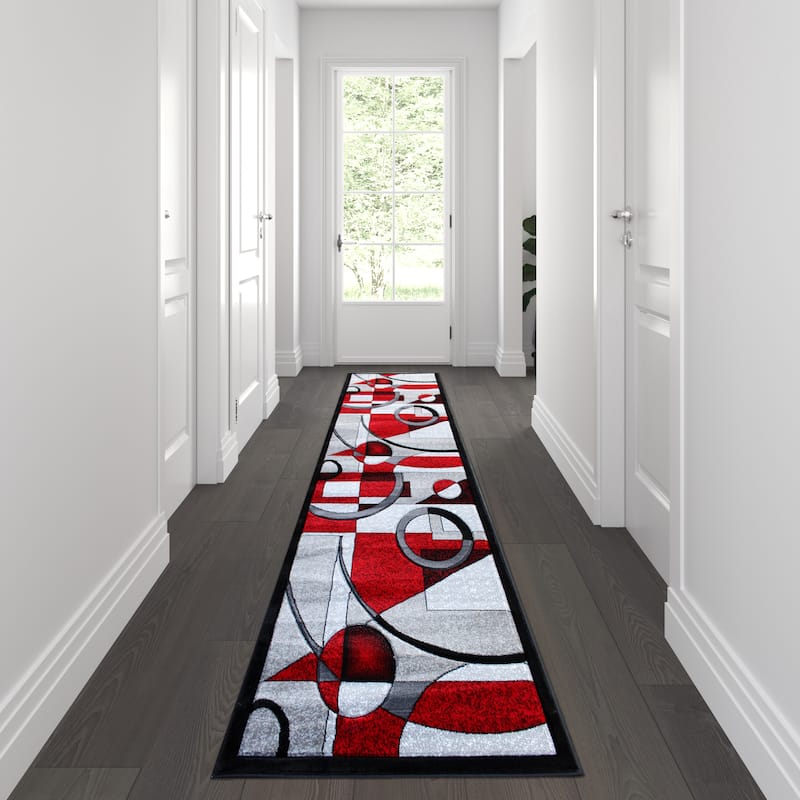 Modern Geometric Abstract Area Rug