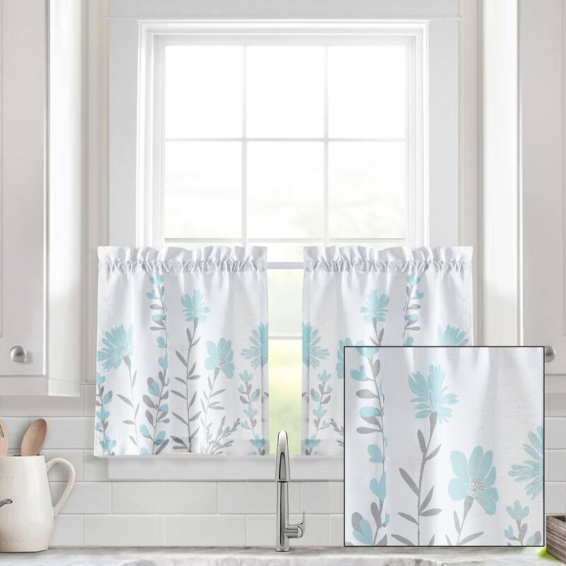 Lush Decor Aprile Linen Kitchen Tiers Set